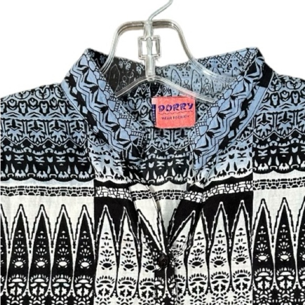 Dorry Color-block Sleeveless Boho Button Front Dress Size Small Colorful Bold - Picture 6 of 11